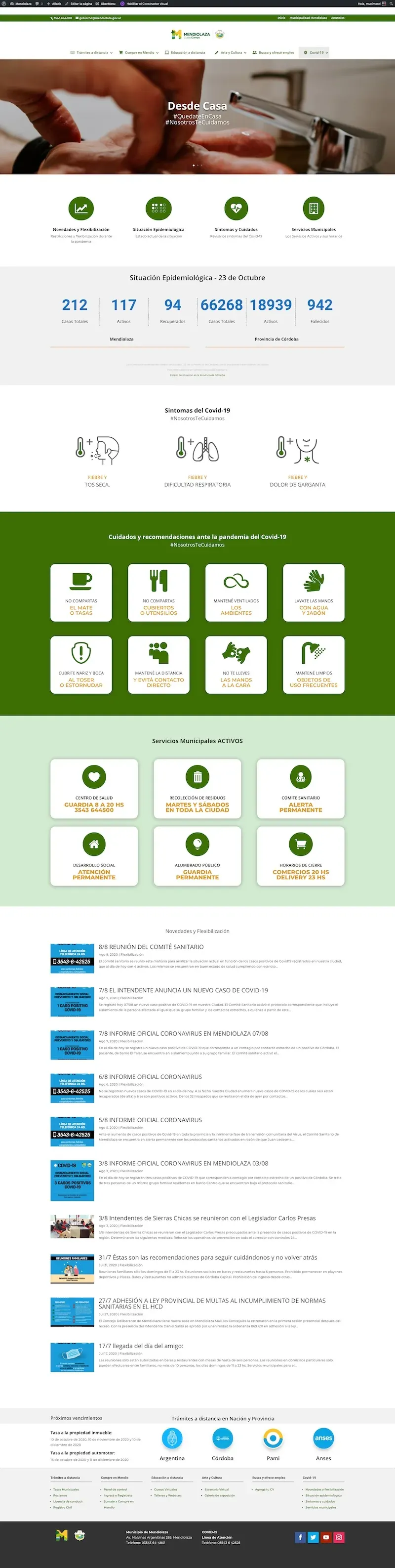 Layout completo de servicio de Municipality of Mendiolaza