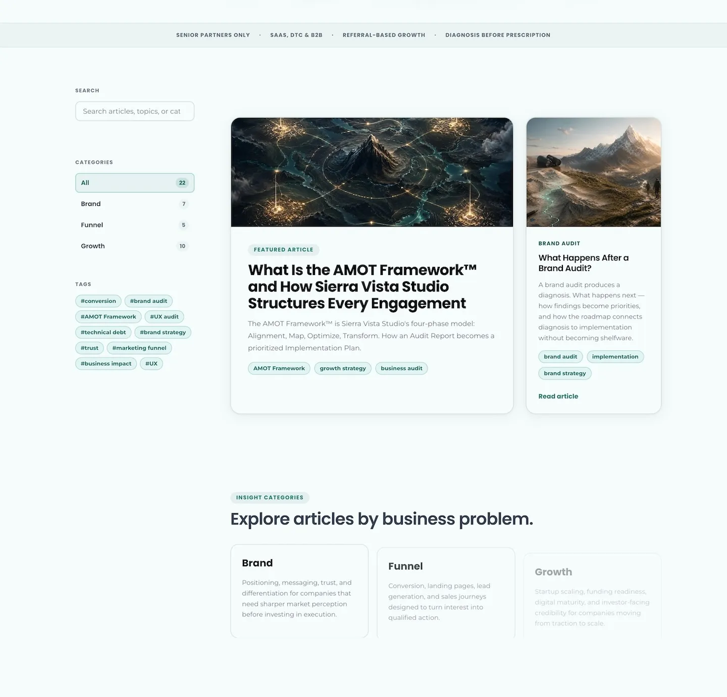 Referencia visual del design system de Sierra Vista Studio