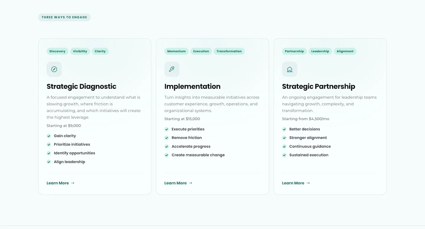 Referencia visual de la plataforma responsiva de Sierra Vista Studio